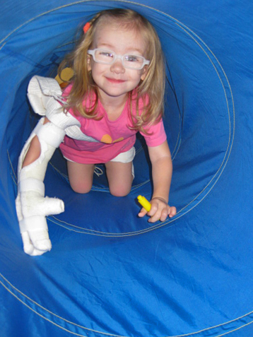 Harper in tunnel